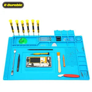 Magnetic Heat Insulation Silicone Working Mat for Soldering Assembling Electronics DIY Repair