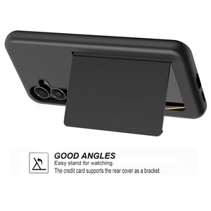 Với chủ thẻ Wallet khe cắm điện thoại trường hợp Đối với Samsung S26 S25 S24, chống sốc TPU PC chủ đứng điện thoại trường hợp đối với Samsung <span class=keywords><strong>Galaxy</strong></span> A56 - Product Image 3