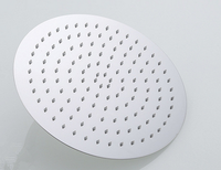 Système de douche pluie mural en céramique brossée chromée avec robinet de salle de bain monocommande en laiton pour usage domestique et hôtelier