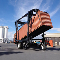 Fournisseur OEM de machine transpaletteur à portique de 80 tonnes pour utilisation portuaire et opération d'empilage de conteneurs