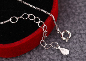 Tobillera de <span class=keywords><strong>Plata</strong></span> de Ley 925 para mujer, pulsera de tobillo con bola Manual, joyería para pies - Product Image 3