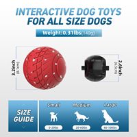 Balle lumineuse LED intelligente pour chien, design patte d'animal, rebondissante, interactive, auto-jeu, jouet électrique d'exercice pour animaux de compagnie OEM ODM