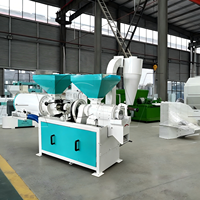 Machine à fabriquer la semoule de maïs à haut rendement, faible taux de bris, roulement moteur, capacité 1 tonne/h, 380V 7.5/11kW, usage commercial