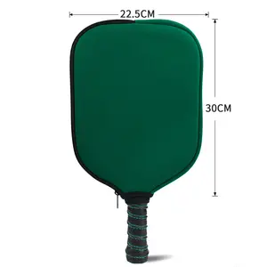 Hot Sale Custom Portable Waterproof Neoprene Pickleball Paddle Cover Protector Bag With Handle Pockets