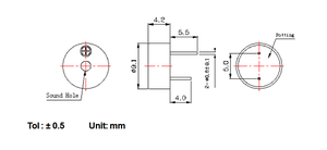 JL TMB9042 Diámetro 9mm*4.2mm DC 3V Zumbador Magnético Electromagnético Inalámbrico Activo Pequeño Componente Acústico PPO 85dB <span class=keywords><strong>24h</strong></span> - Product Image 6