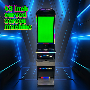 Qiqu America ตู้เกม8 in 1, ตู้เกมสำหรับเล่นเกมที่ใช้ทักษะวิดีโอโค้งโค้งขนาด43" - Product Image 2
