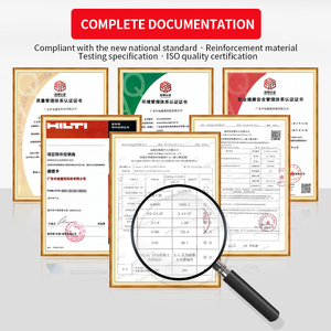 เหล็กยึดแบบลิ่ม <span class=keywords><strong>Hilti</strong></span> HST3 คุณภาพสูง ทำจากเหล็กกล้าไร้สนิม พร้อมสารกันไฟที่ด้านล่าง สำหรับงานเสริมแรงในงานก่อสร้าง - Product Image 6