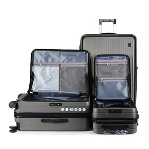 Valise <span class=keywords><strong>cabine</strong></span> 20 pouces en PC rigide, ouverture frontale, unisexe, de luxe, pour affaires, avec serrure et poignée télescopique, colorée, prix abordable, modèle 2026 - Product Image 6