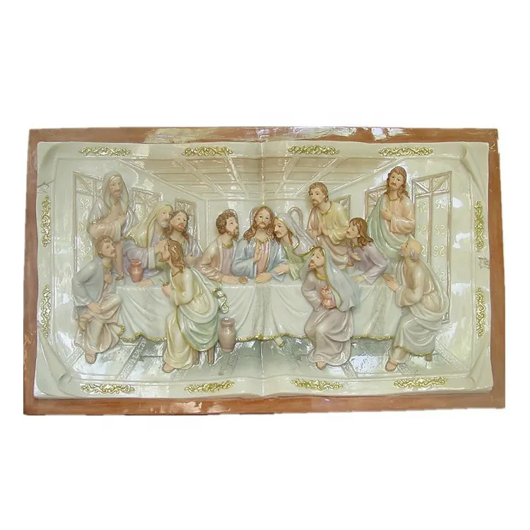 custom 20 Inch The Last Supper 3d Sculpture Picture resin crafts gift