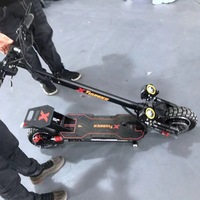 Trottinette électrique tout-terrain pliable de haute qualité, best-seller, 48V 1200W*2 moteur, 10 pouces, en alliage d'aluminium, deux roues, étanche