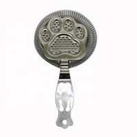 Shaker à cocktails et passoire de bar en acier inoxydable 304, réutilisable, écologique, durable, nouveau style, avec filtre à glace en forme de patte de chat, pour l'exportation