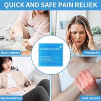 Pack de glace en gel bleu flexible pour le soulagement de la douleur Conception étanche non toxique Packs de froid chauds réutilisables pour les blessures Migraines Muscle