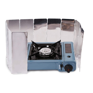 Paravento Pieghevole Portatile a 12 Piastre <span class=keywords><strong>per</strong></span> Fornello da Campeggio, Scudo Termico Leggero <span class=keywords><strong>per</strong></span> Cucina all'Aperto con Sacca con Coulisse - Product Image 6