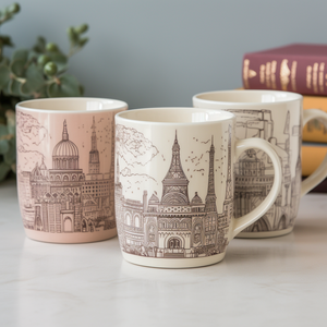 Kiến trúc Paris lưu niệm cốc pháp tháp <span class=keywords><strong>Eiffel</strong></span> kỳ nghỉ lưu niệm Cốc gốm - Product Image 3