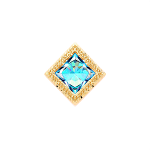 Fashion <b>Ring</b> 316L Stainless Steel PVD Gold Plating Sustainable Resistant Crystal Stone <b>Statement</b> Jewelry - Product Image 2