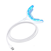Kit de blanchiment dentaire professionnel à lumière LED pour un sourire éclatant, connecté à votre smartphone, traitement à domicile, lumière froide