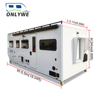 ONLYWE - Unité de camping-car pour camionnette légère en acier galvanisé, 4x4, tout-terrain, avec porte latérale pour les voyages en plein air