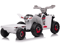 Quad électrique pour enfants avec remorque, batterie 6V7AH, MP3, jouet en plastique pour les enfants de 3 à 8 ans