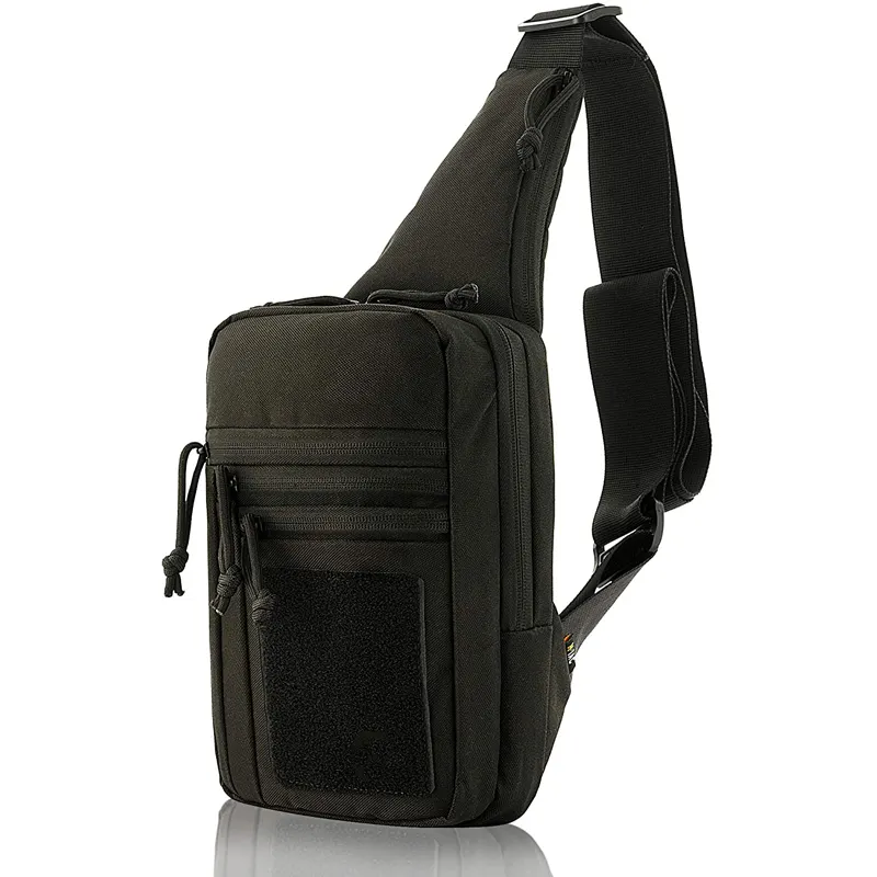 Certificate Supplier Durable Shoulder Chest Pack Sling Quality Concealed Carry Tactical Messenger Bag