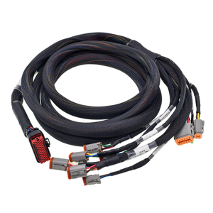 Harnais de câblage PVC étanche sur mesure, assemblage robuste pour l'automobile, câble agricole, machines GPS, faisceau de câbles OEM haute résistance - Product Image 1