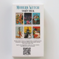 Vente flash : Jeu de cartes de tarot de sorcière moderne, 78 cartes, papier couché, jeu de cartes d'oracle de tarot, cartes de tarot romantiques