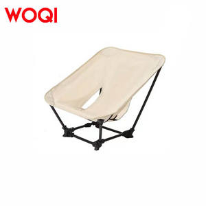 Silla Plegable Woqi Moon con Marco de Aluminio, Portátil, para Exteriores, Camping y Jardín, Color Beige, 72X53X42 - Product Image 1