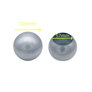 Bola de acero al carbono de 80mm Esferas huecas de acero del hemisferio medio de acero para esgrima Enrejado y puertas - Product Image 4