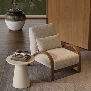 Sillón Reclinable Individual de Estilo Moderno Vintage, Diseño Nórdico Minimalista de Alta Gama para Apartamentos Pequeños, Sala de Estar u Hotel - Product Image 3