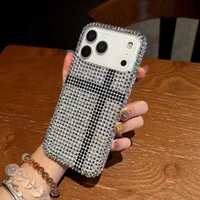 Coque de téléphone femme diamant antichoc pour iPhone