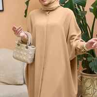 Nouvelle conception Abaya de Dubaï, Kaftan turc modeste, robe élégante à manches longues pour femme musulmane, robe de bal en satin scintillant naturel