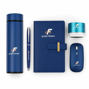 Ensemble cadeau élégant et raffiné en acier inoxydable de 6 pièces, logo personnalisé, stylo signature, cadeaux promotionnels d'entreprise - Product Image 1