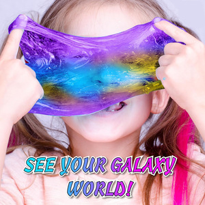 Set de Arcilla de 12 Colores para Manualidades DIY: Slime de Burbujas Efecto Cielo Estrellado, Lodo de Cristal y Lodo Acuático, Juguete de Lodo de Agua, Set Galaxia Cielo Estrellado - Product Image 3