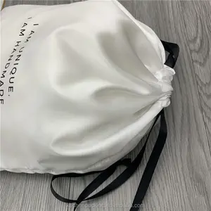 Satin Bag Customized Satin Lingerie Bag/satin Wigs Storage Packaging Pouch Bag/ Satin Silk Dust Bag For Handbag