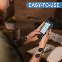 Appareil TENS personnalisé 24 modes double canal EMS Nouvelle conception Équipement de physiothérapie médicale pour le soulagement de la douleur corporelle