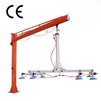 Grue élévatrice à flèche pour la manutention de panneaux de marbre, dispositif de levage à ventouse hydraulique pour usine QRM JIB