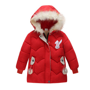 Nuevo Diseño de Chaqueta de Invierno para Niños, Linda Chaqueta con Capucha de Conejo, Abrigo Grueso y Cálido para Niñas - Product Image 2