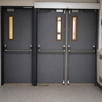 Vente flash AORUISI, panneau de porte en acier inoxydable au design moderne, prévention incendie, intérieur commercial, sortie de secours, hôtels, finition