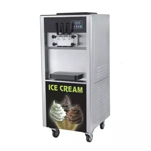 18L/H Hot Selling Floor Type 3 Flavors Soft Ice Cream Making Machine