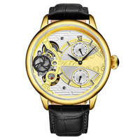 Montres automatiques en acier avec design d'usine et personnalisation par lots, mouvement japonais, calendrier, petite aiguille des secondes, affichage 24 heures, pour marque privée