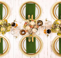 Serviettes de table jetables en papier Airlaid, douces au toucher, 1 pli, haute qualité, avec logo personnalisé, couleur personnalisable, fabriquées en Chine, pliées en sachet