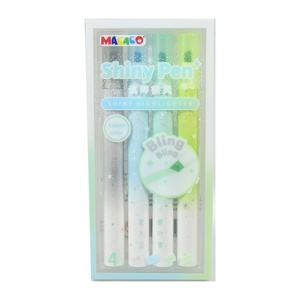 Custom logo <strong>Aesthetic</strong> Cute <strong>Highlighters</strong> Assorted Colors With Soft Chisel Tip - Product Image 4