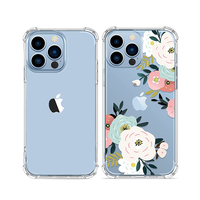 Nouveau Design réaliste motif peint antichoc 3D imprimé fleurs étui de téléphone couverture arrière dure pour iPhone 12 13 14 Pro Max