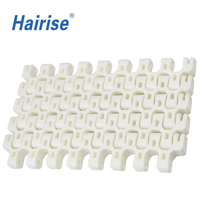 Convoyeur modulaire Hairise Har2501 Nub Top pour l'industrie alimentaire, des boissons et de la livraison, avec roulettes en POM/PP PP/Nylon pour le transport