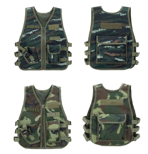 <span class=keywords><strong>Chaleco</strong></span> Táctico Ajustable de Tela Oxford con Camuflaje Negro para Juegos de Entrenamiento, Compatible con Armas, Unisex, para Exteriores, para Niños y Adultos - Product Image 3