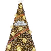 2027 Neuer Großer PVC-Außen-Weihnachtsbaum 6/8/12 Meter mit Gestell und Beleuchtung für Einkaufszentren, Hotels, Plätze