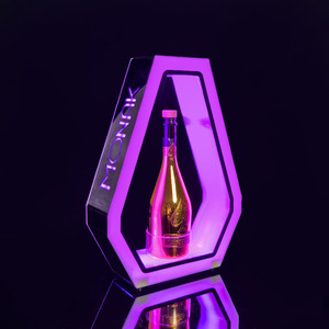 Type <b>Light</b> Acrylic Wine Rack Diamond Shape <b>Led</b> Lighting For <b>Bar</b> Restaurant Display - Product Image 2