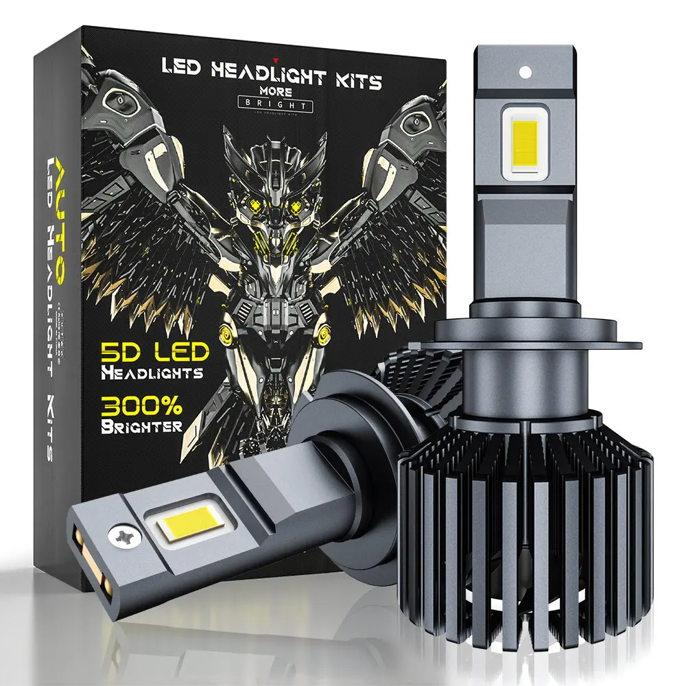 LIGHTOWL H7 LED headlight opzionale H11/H8/H9 lampadina a LED, 650% LED luminosi, 50,000 + ore <span class=keywords><strong>di</strong></span> vita, 6000K bianco