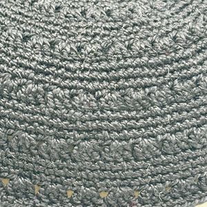 <span class=keywords><strong>DMC</strong></span> Noir Crochet <span class=keywords><strong>À</strong></span> La Main Yarmulke Tailles Personnalisables pour Hommes Garçons Enfants Quotidien Fête En Plein Air Scènes D'affaires Kippa - Product Image 3