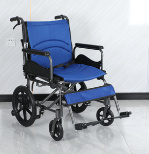 Sedia a Rotelle Manuale Economica in Acciaio e Lega di Alluminio Certificata CE Leggera e <span class=keywords><strong>Portatile</strong></span> per Disabili e Anziani Riabilitazione - Product Image 2