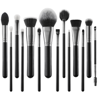 Ensemble de 24 pinceaux de maquillage de qualité supérieure pour les marques de beauté avec logo personnalisé, emballage de marque privée, fabrication OEM